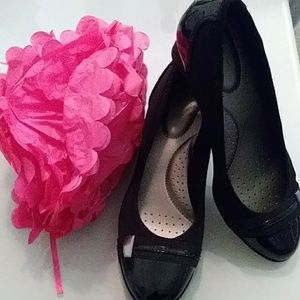 Time and Tru brand women size 10 black wedge